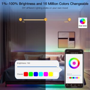 MOES WiFi Smart RGB 5050 LED Light Strip with Remote (5 m)