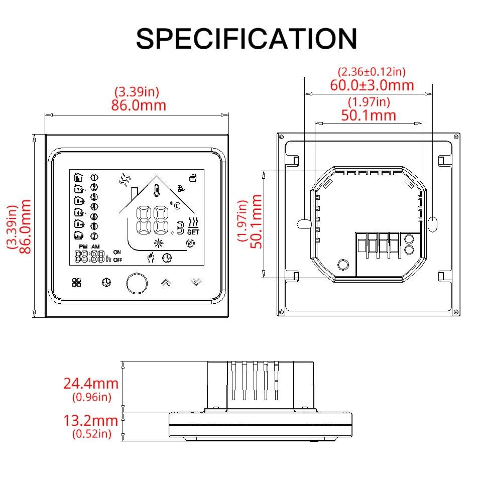 MOES BHT 002 WiFi Smart Thermostat Temperature Controller