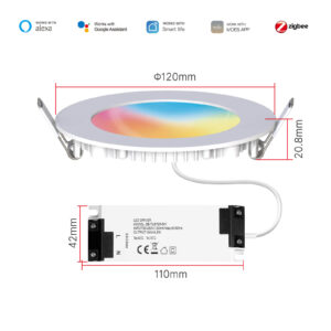 MOES ZigBee Tuya Dimming Spot Lamp 6W RGB Smart Downlight