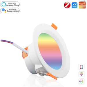 MOES ZigBee Smart LED Downlight RGB W+C Dimmable Spot Light