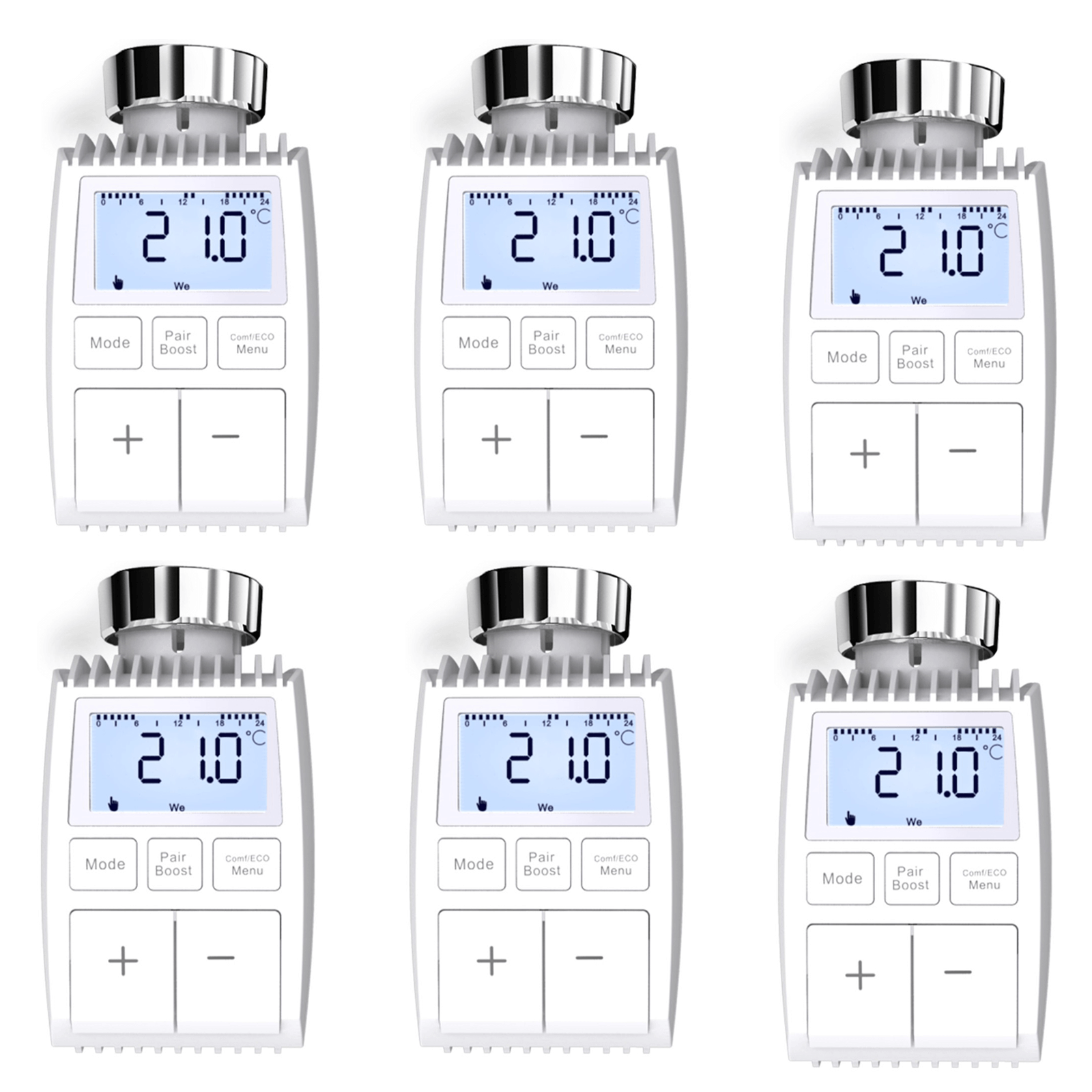 MOES Smart Programmable ZigBee 3.0 Radiator Thermostat Valve