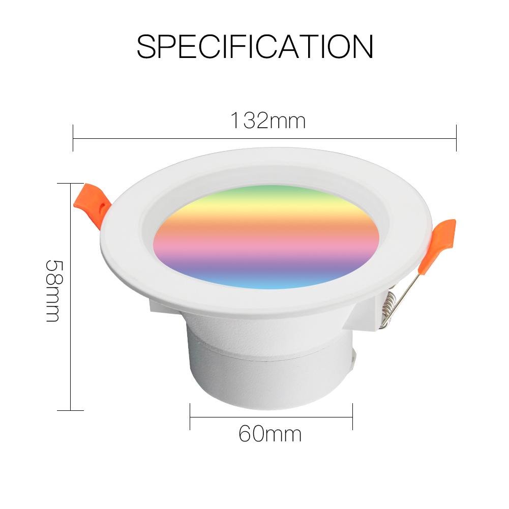 MOES ZigBee Smart LED Downlight RGB W+C Dimmable Spot Light