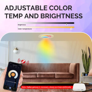 MOES ZigBee Tuya Dimming Spot Lamp 6W RGB Smart Downlight