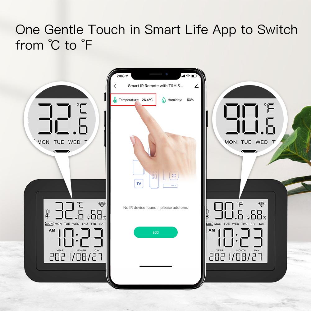 MOES Wi-Fi Smart IR Remote Control with Temperature and Humidity Sensor