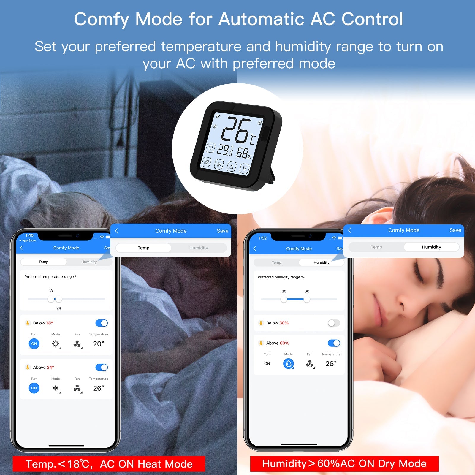 MOES Tuya WiFi Smart IR Thermostat AC Remote Controller