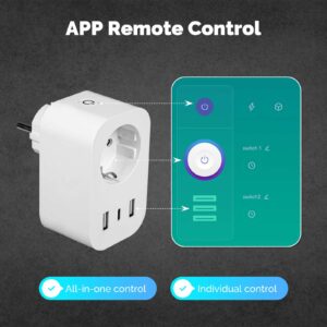 MOES WP-EU-C WiFi Smart Plug 16A EU Socket Outlet