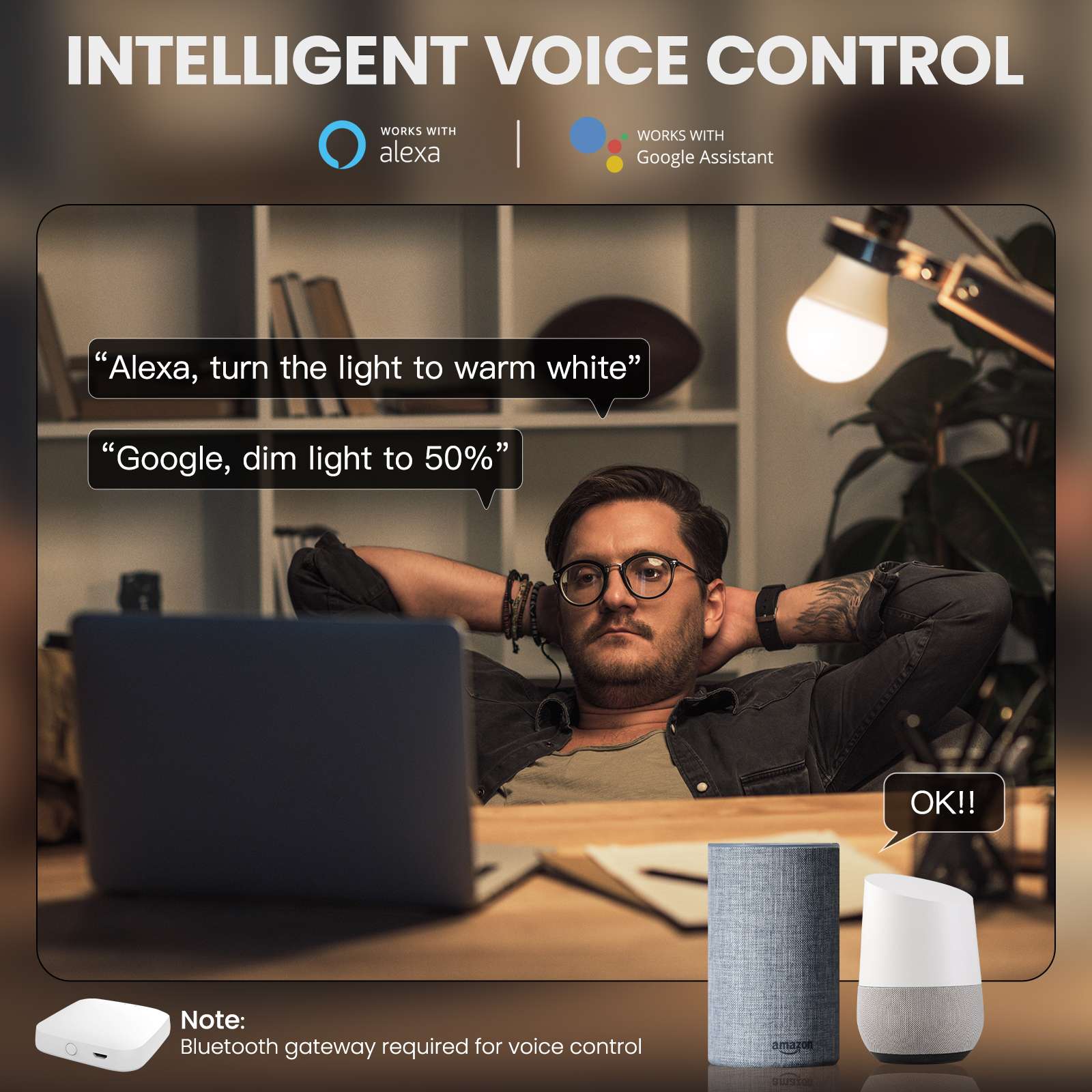 MOES Smart Bluetooth LED Bulb 9W E27 Dimmable