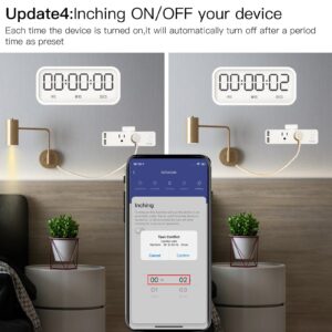 MOES WiFi Smart US Outlet Extender with Removable Shelf and 2 USB Ports