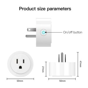 MOES WiFi Smart Power Socket Plug With Brightness Adjust and Timer