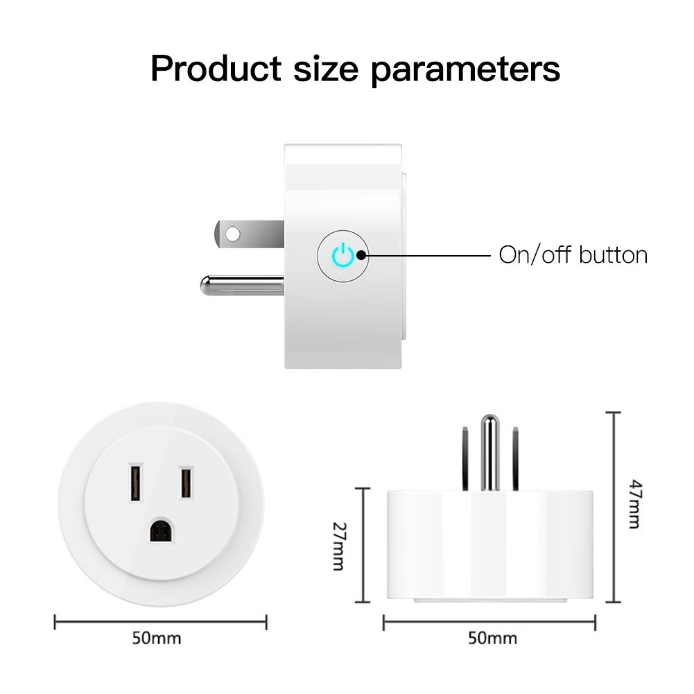 MOES WiFi Smart Power Socket Plug With Brightness Adjust and Timer
