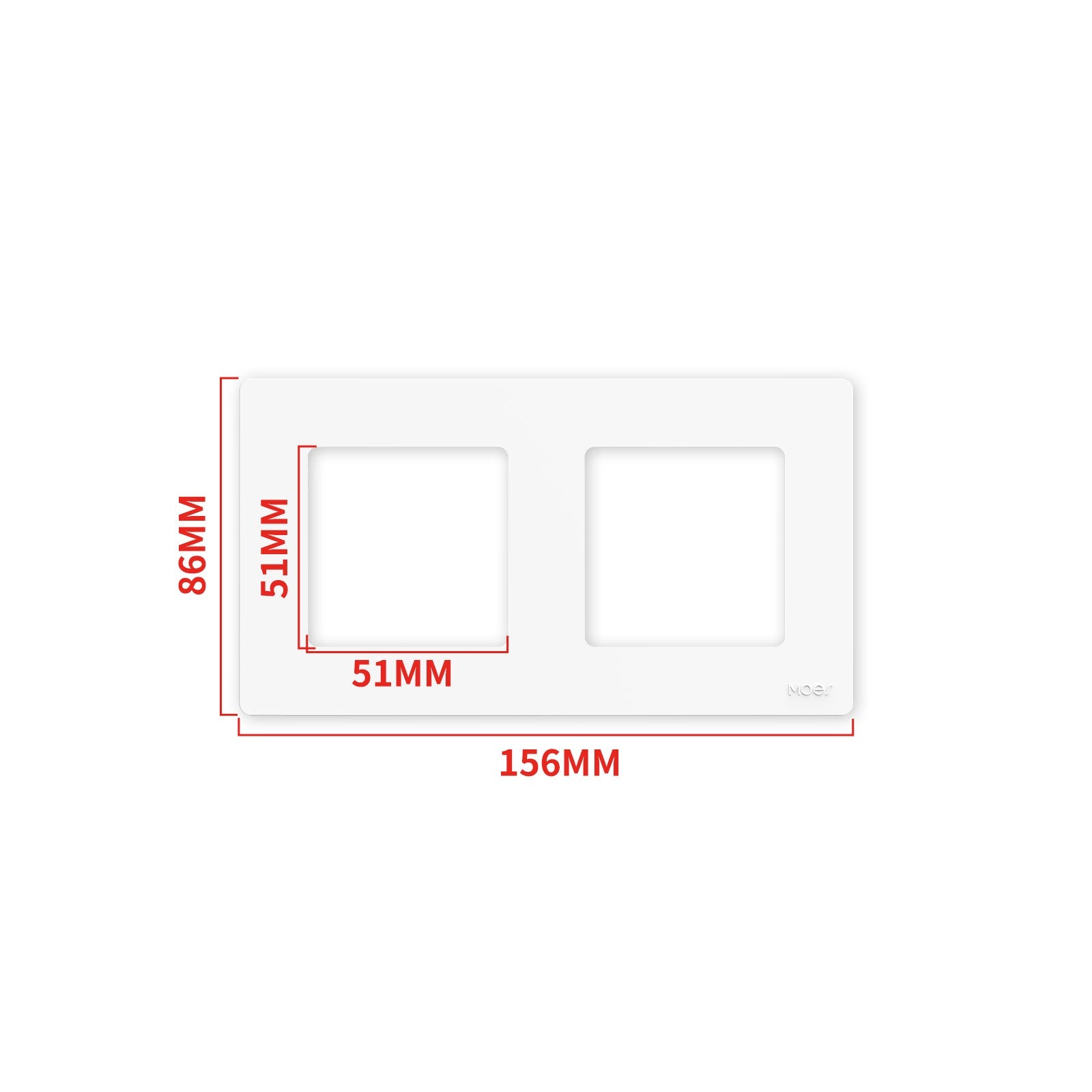 MOES Star Ring Wall Switch Replacement Faceplate Panel