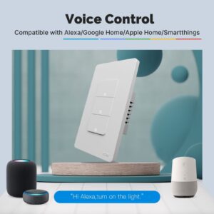 MOES WS-B-US Matter WiFi Smart Light Button Switch