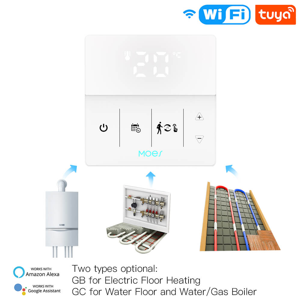 MOES WiFi Smart Programmable Touch Screen Heating Thermostat