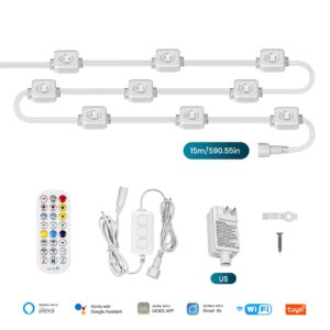MOES WiFi Smart RGB Outdoor Eaves String LED Lights
