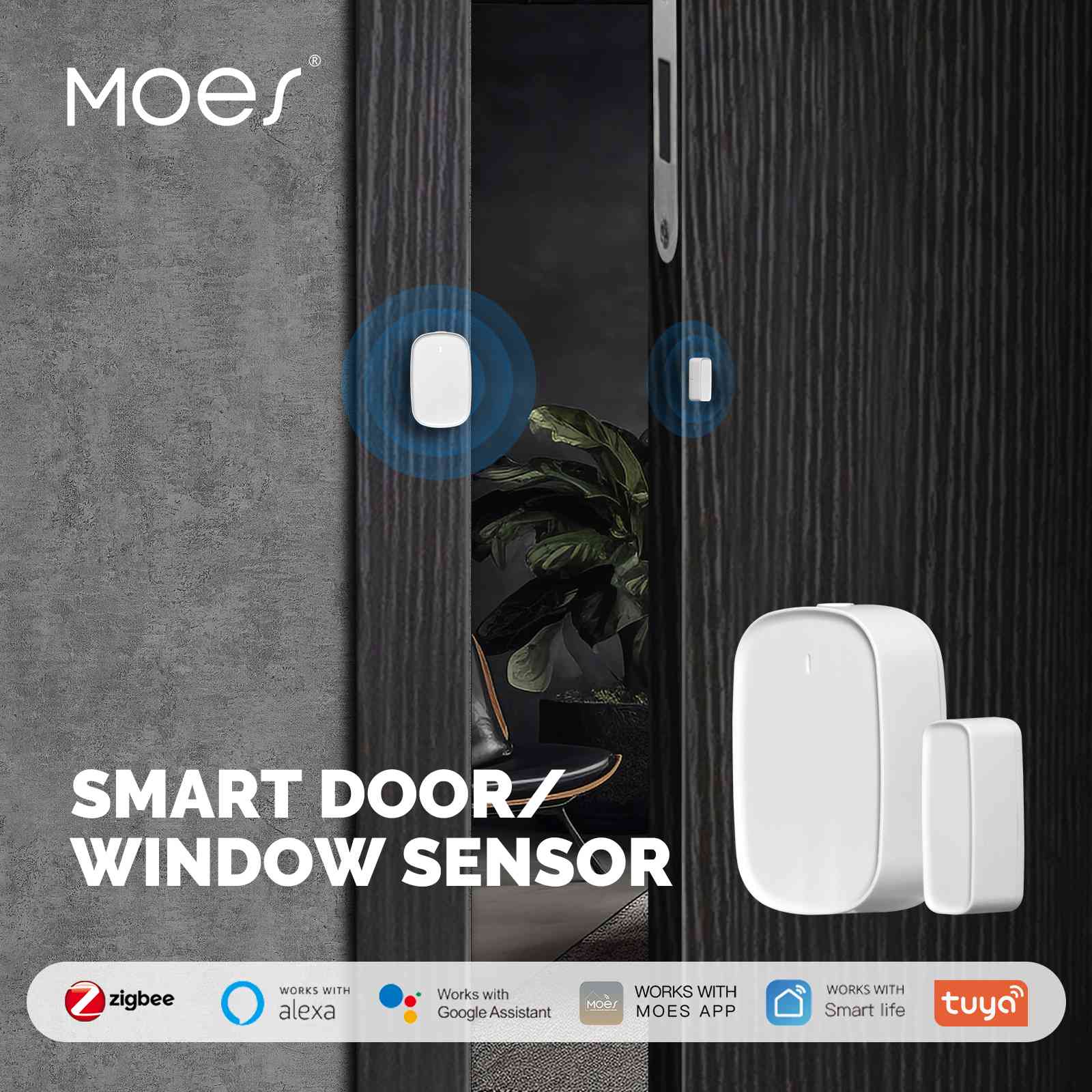 MOES Tuya ZigBee Smart Window and Door Sensor