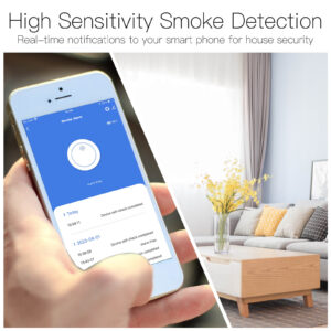 MOES ZigBee Wireless Smart Smoke Detector 85dB Alarm Siren