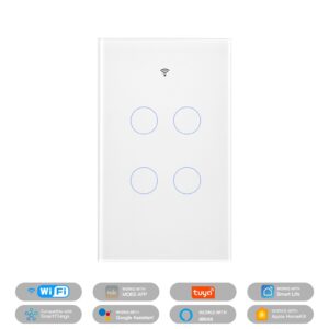 MOES Matter WiFi Smart Light Switch Glass Panel Neutral Required