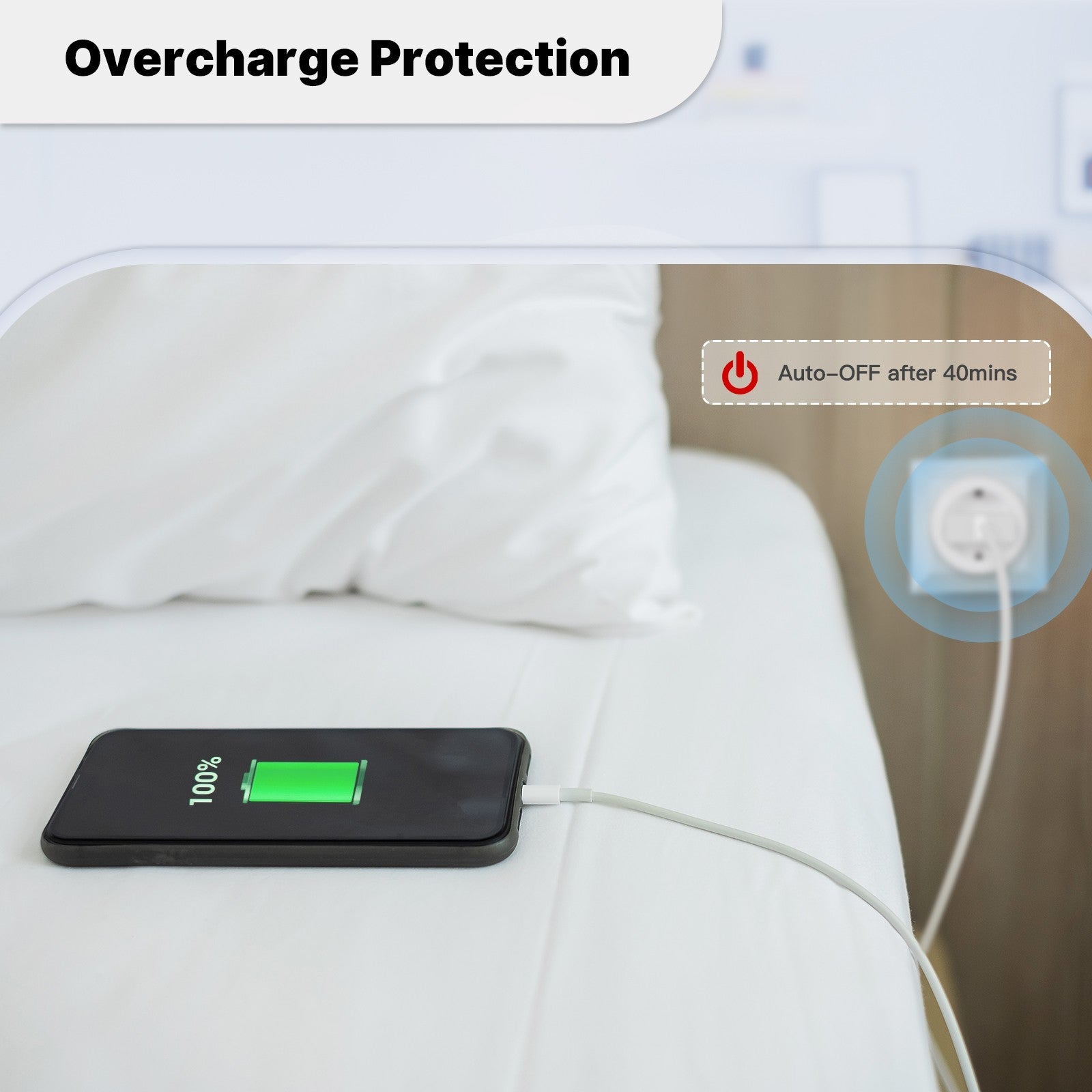 MOES WP-EU16M Smart Plug Matter WiFi Socket 16A