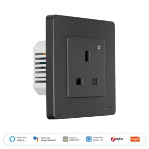 MOES Star Ring ZigBee UK Smart Wall Socket with Energy Monitoring