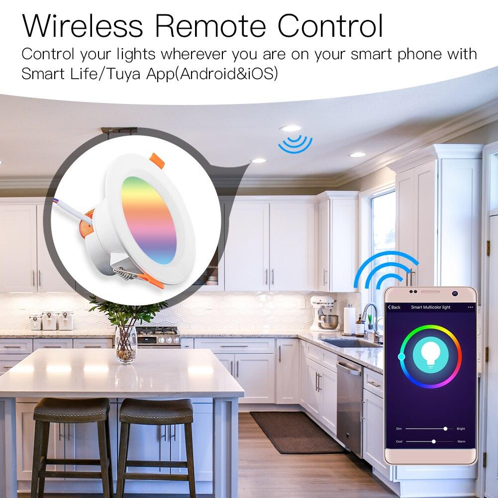 MOES WiFi Smart LED Dimmable RGB Downlight 7W