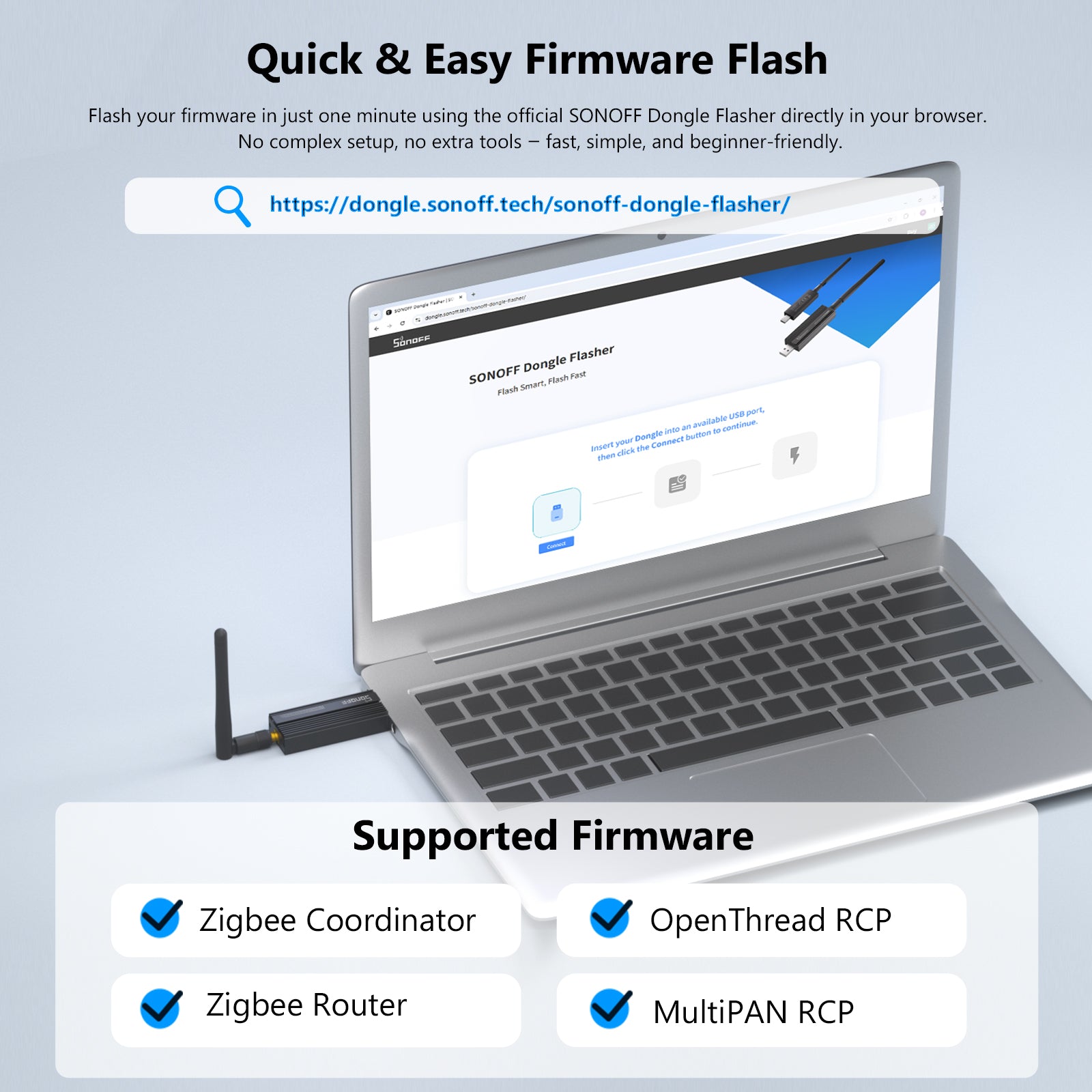 SONOFF Zigbee 3.0 USB Dongle Plus ZBDongle-E
