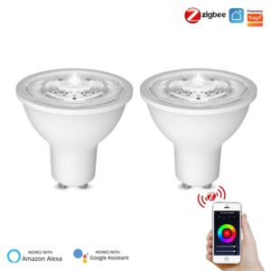 MOES Zigbee GU10 Smart LED Light Bulb RGBCCT 5W
