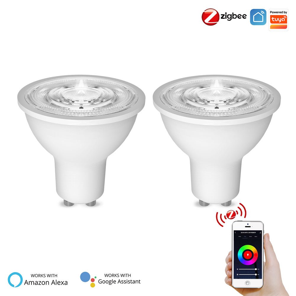 MOES Zigbee GU10 Smart LED Light Bulb RGBCCT 5W