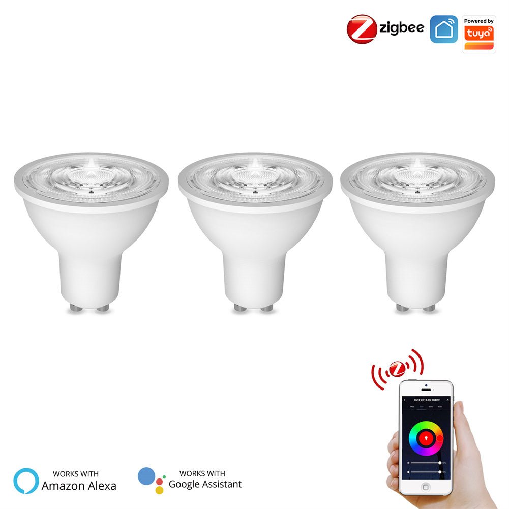MOES Zigbee GU10 Smart LED Light Bulb RGBCCT 5W