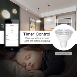 MOES Zigbee GU10 Smart LED Light Bulb RGBCCT 5W