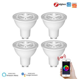 MOES Zigbee GU10 Smart LED Light Bulb RGBCCT 5W