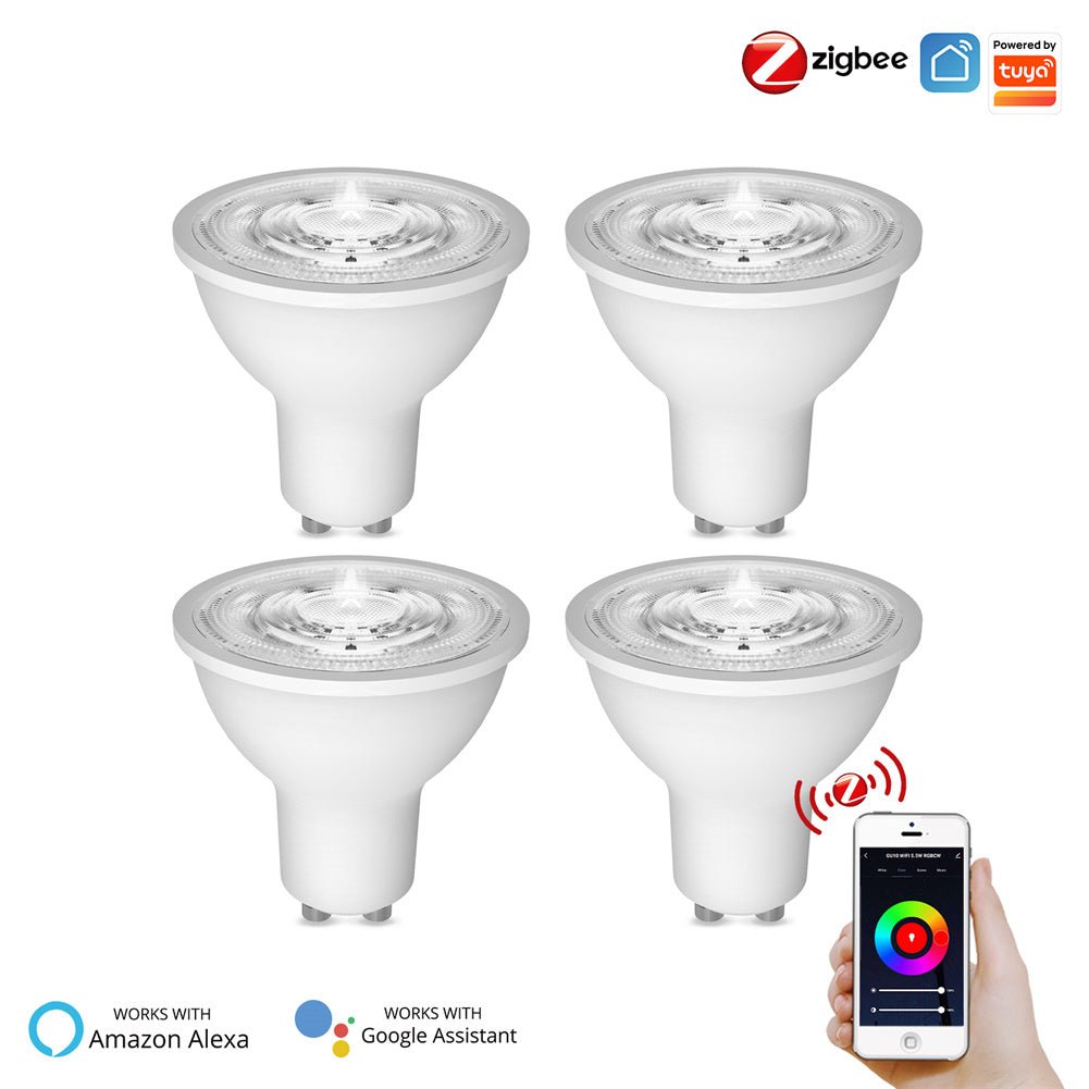MOES Zigbee GU10 Smart LED Light Bulb RGBCCT 5W