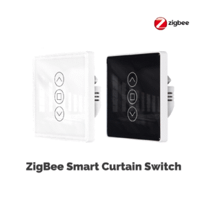 MOES ZigBee Smart Curtain Switch 2.5D Arc Glass Panel ZTS-EUR-C