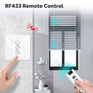 MOES ZigBee Smart Curtain Switch 2.5D Arc Glass Panel ZTS-EUR-C